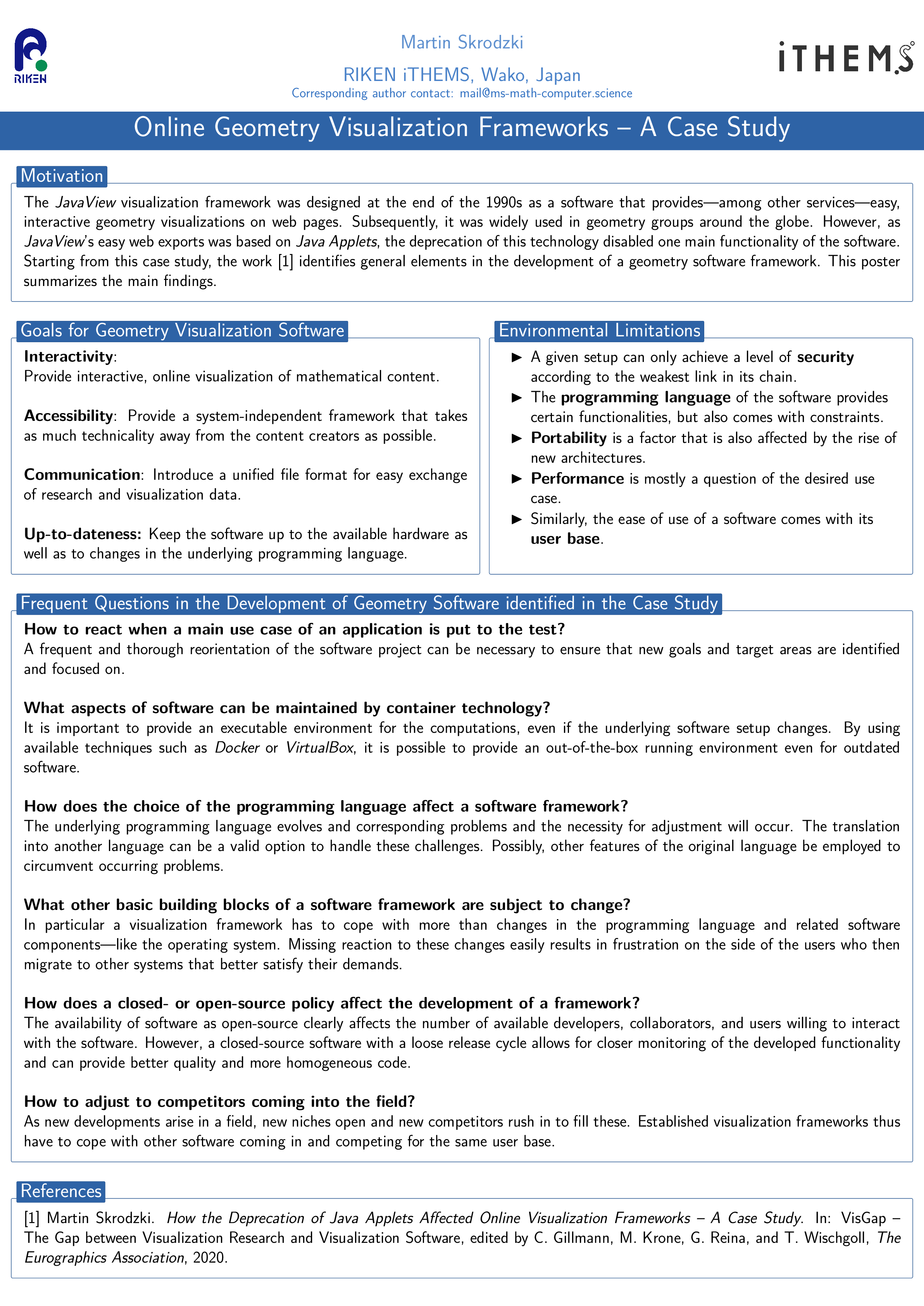 Poster: Online Geometry Visualization Frameworks